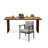 55.12" Light-walnut Rectangular Solid Wood Office Sets