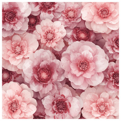 Pink Peony Blooms Comforter