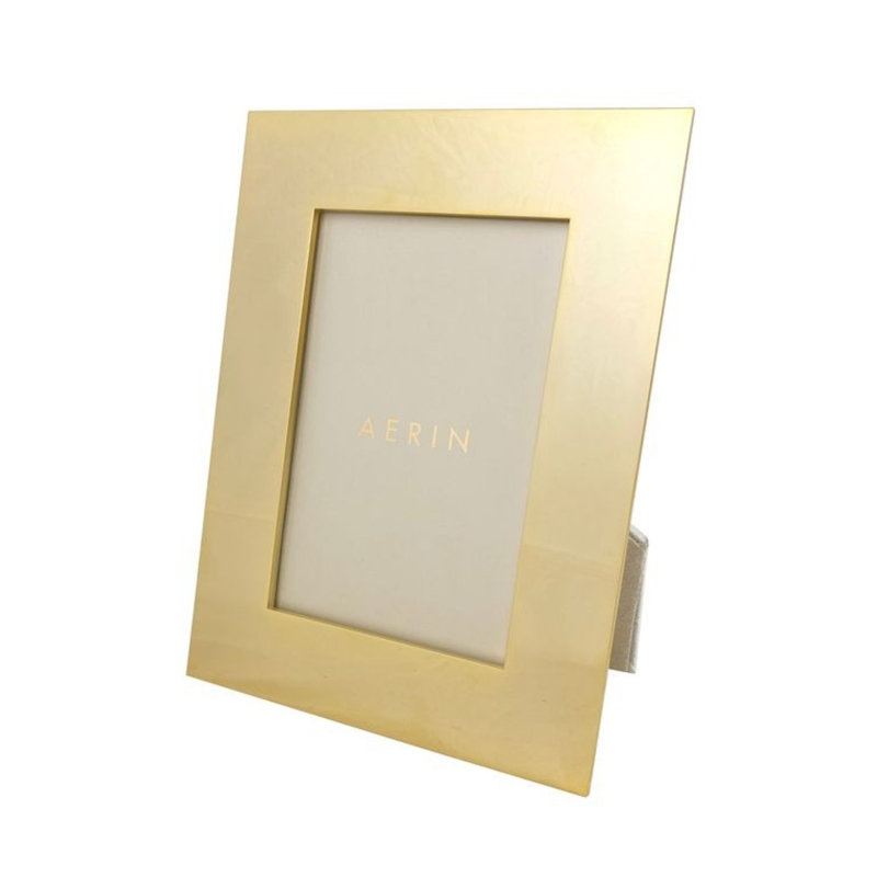 Gold Plated 4x6 Tabletop and Wall Photo Frame