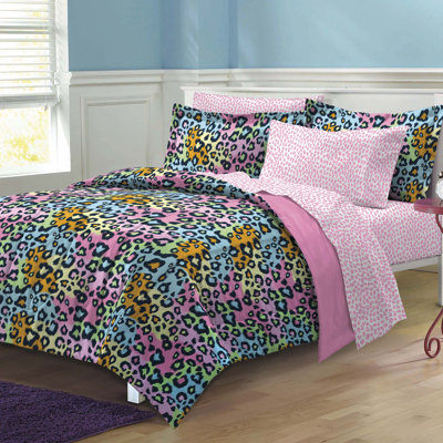 Ensemble d'édredon Neon Leopard