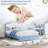 Upholstered Bed Frame with Led Lights and Storage Drawer for Kids, Girls, Boys, No Box Spring Needed-1774874507