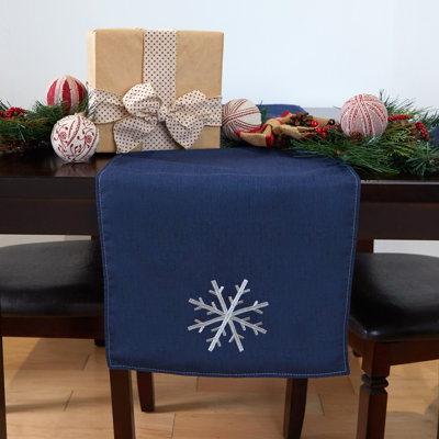 Sunbrella  Spectrum Indigo Christmas Table Runner