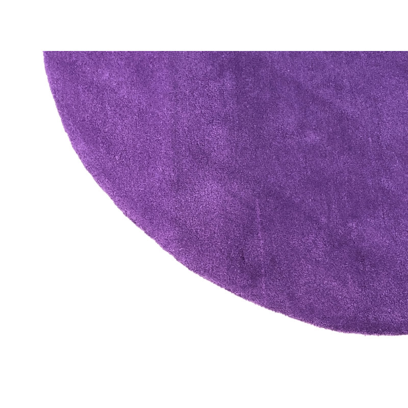 Round Enedina Solid Colour Area Rug, Round 120cm