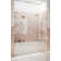 Stellar 69.5 in. W x 58.25 in. H Frameless 3 Panel Inline Hinge Bathtub Door