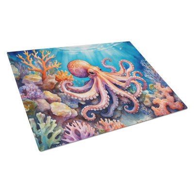 Planche à découper Octopus Parmi Corail