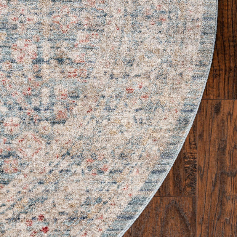 Gabbs Oriental Indoor Rug, Round 4'