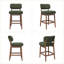 Tabourets de bar rembourrés à hauteur de comptoir avec pieds en bois massif Boucle-1130174852-1130174877