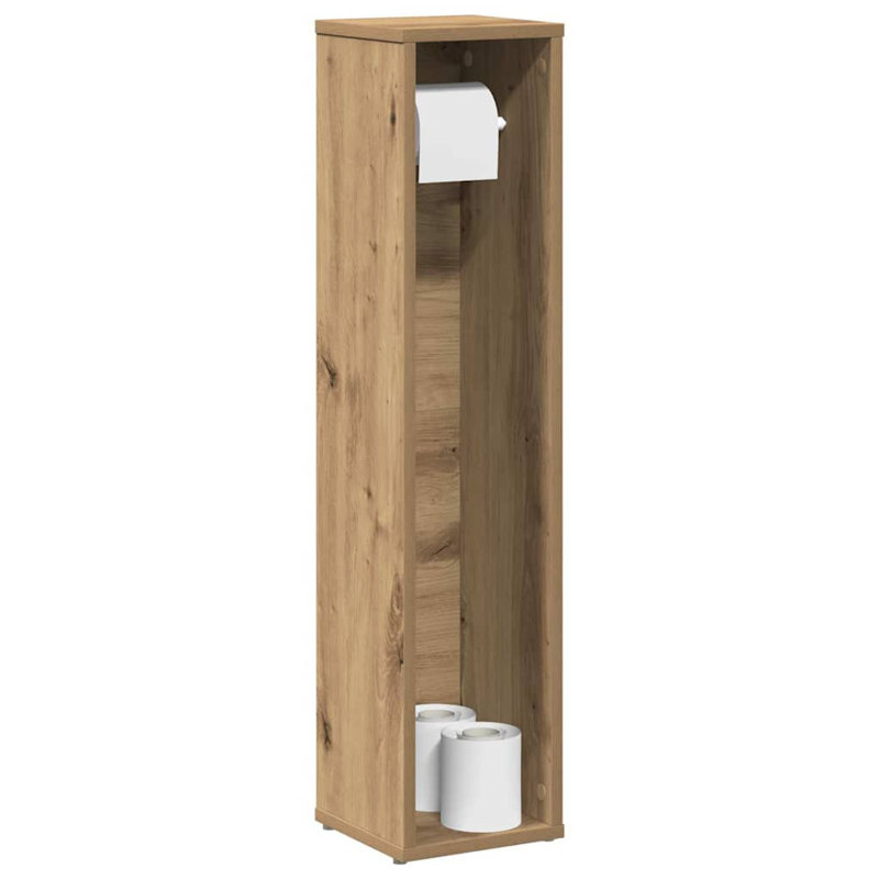 Bathroom Cabinet With Roll Holder 20.5X20x90 Cm, Artisan Oak