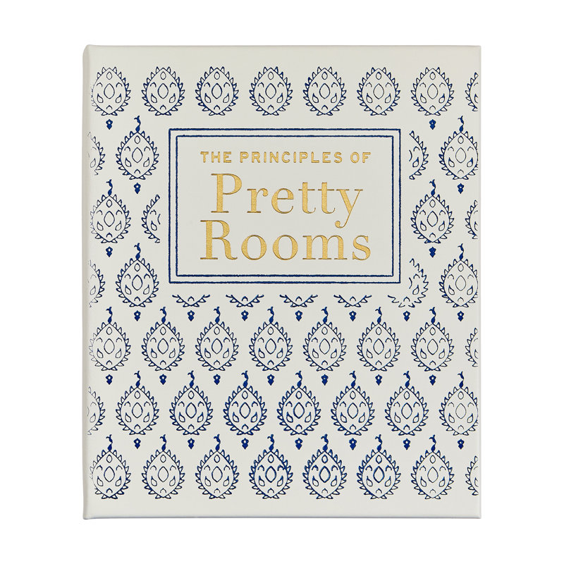 Graphic Image The Principles Of Pretty Rooms Coffee Table Book, Leather, Ivory