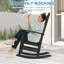Chaise berçante d'extérieur en plastique Langsa-833341362