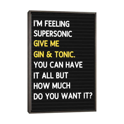 Super Sonic-style Letterboard-impression d’art textuel