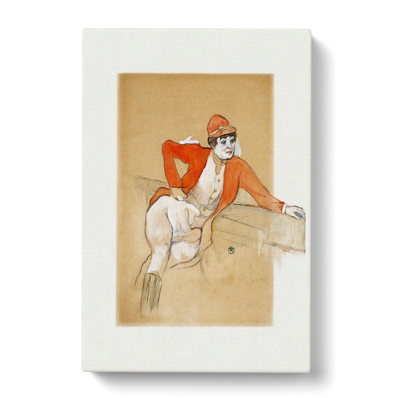 La Macarona by Henri de Toulouse-Lautrec - Wrapped Canvas, 60cm H x 40cm W x 3cm D