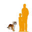 Statue debout d'un tigre du Bengale debout