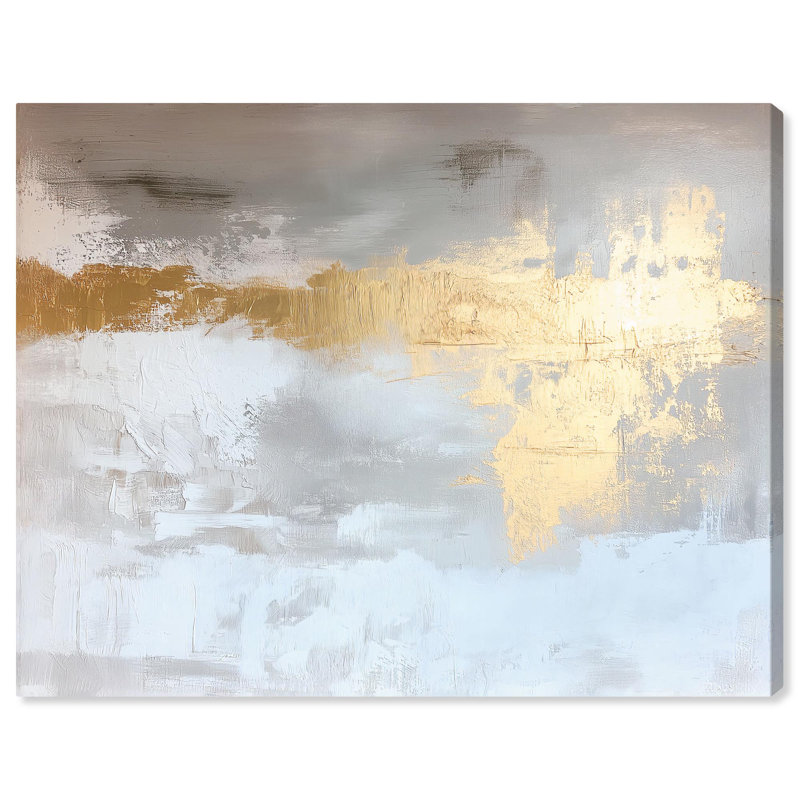 Art Remedy, toile terre abstraite, glacis doré I, H 30 po x l 36 po x P 1,5 po, Wrapped Canvas, Ne s’applique pas