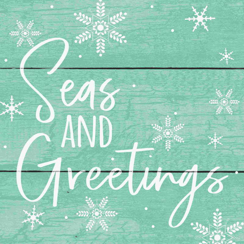 Seas and Greetings Blue Shiplap, null