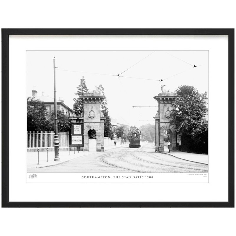 Southampton, The Stag Gates 1908 by Francis Frith - Single Picture Frame Print, 40cm H x 50cm W