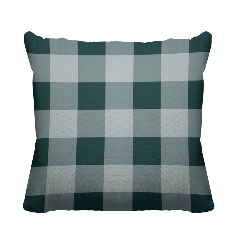 Coussin décoratif intérieur / extérieur Autumn, 19 po x 19 po, Émeraude, Carré