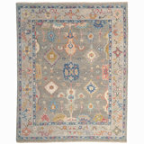 Elan Hand Knotted Wool Oriental Area Rug in Black
