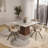 Hozaifa Upholstered Dining Chair With Curved Open-Back Design And Powder-Coated Iron Legs Twedt Collection-1117490825-1130399067