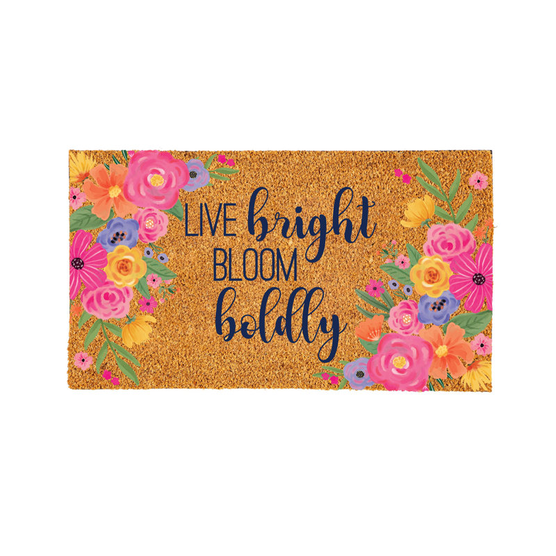 Bunny Blooms Spring Blossom, Coir Mat 28"x16"