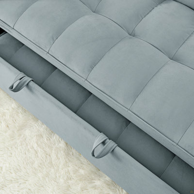 54.33 Inch Versatile Foldable Sofa Bed In 3 Lengths