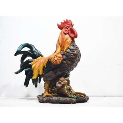 Standing Rooster Statue