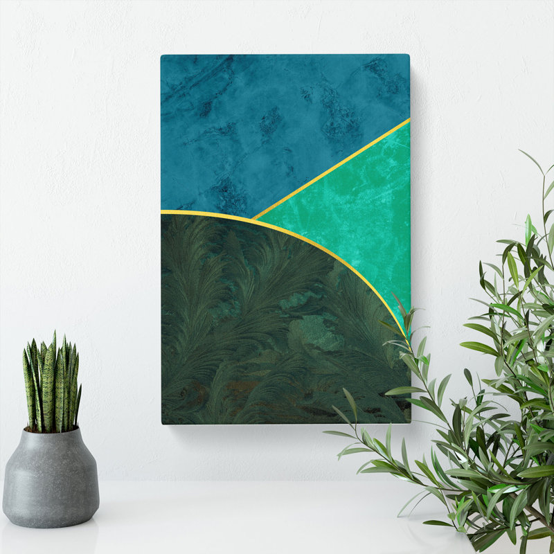 Mopdern Shapes No.2 - Wrapped Canvas, 60cm H x 40cm W x 3cm D
