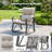 3‑Piece Outdoor Rocking Bistro Set in Gray-906953713