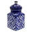 Home&Manor Ceramic Blue/White Jar