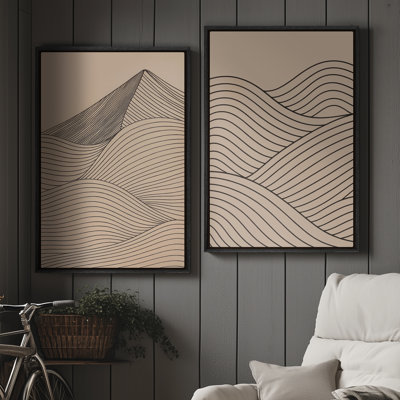 Art mural encadré sur toile, rétro muraux abstraits pour chambre à coucher