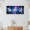 Ensemble de 3 tableaux sur toile représentant un héron de l'espace et un vaisseau spatial, pour la décoration du salon, de la chambre et de la maison.