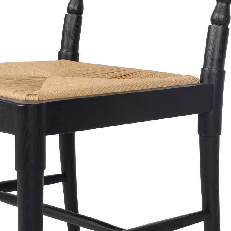 Fayth Dining Chair, Stained Black Ash/Natural