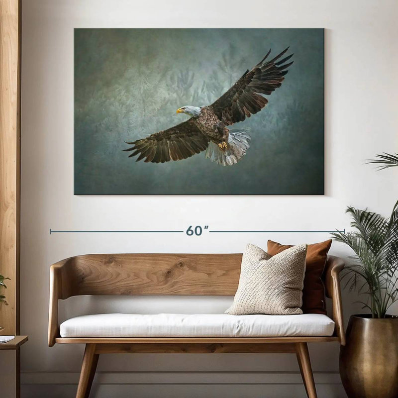 Brampt Majestic Flying Eagle, 34" H x 51" W
