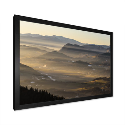 " Landscape With Mountains Valley "