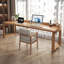 Bureau rectangulaire brun en bois massif-1829677478