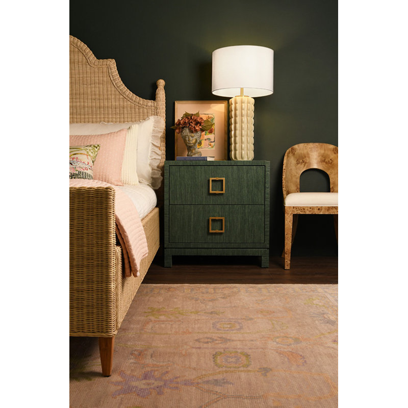 Cole 2 - Drawer Nightstand, Green