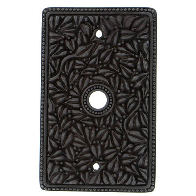 San Michele Patterned 1 - Gang Coax Wall Plate