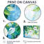«Summer Green Branches In The Wind III - Leaves», ensemble d'art mural-958852629-958852630-958852639