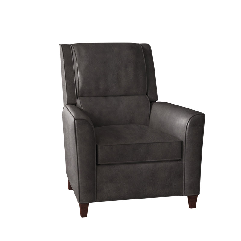 Roswell Recliner, Mahogany, Aspen Lenado Brown Genuine Leather, Manual