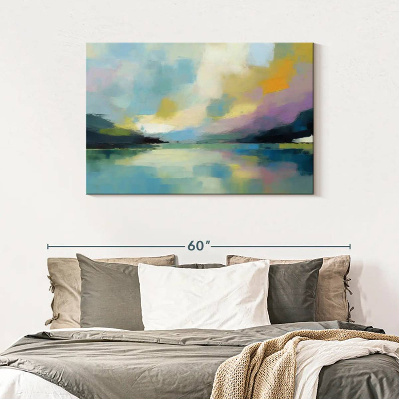 Paysage abstrait Avery, H 30 po x l 45 po