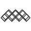 Tabletop Wine Bottle Rack Black