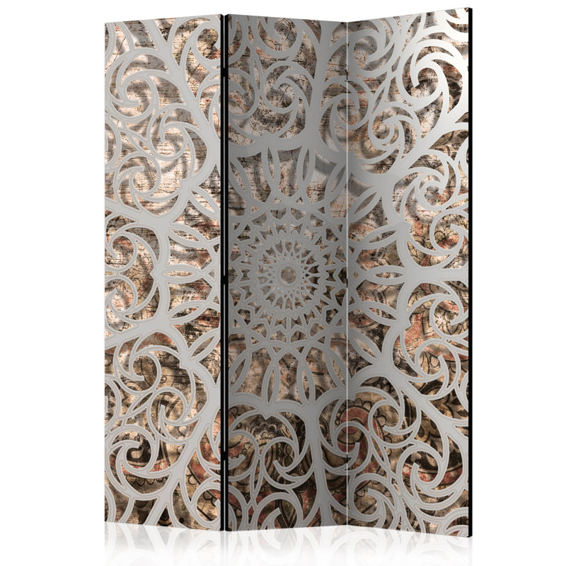 Laursen 172cm H Solid Wood Folding Room Divider, 3