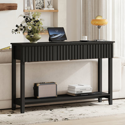 Valdemara 51.18" W Console Table with 3 Drawers and Shelf