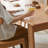 70.87" Burlywood Rectangular Solid Wood Dining Table