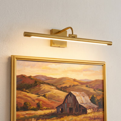 1-Light 24in Dimmable LED Picture Light 3000K/4000K/5000K Adjustable Brushed Gold
