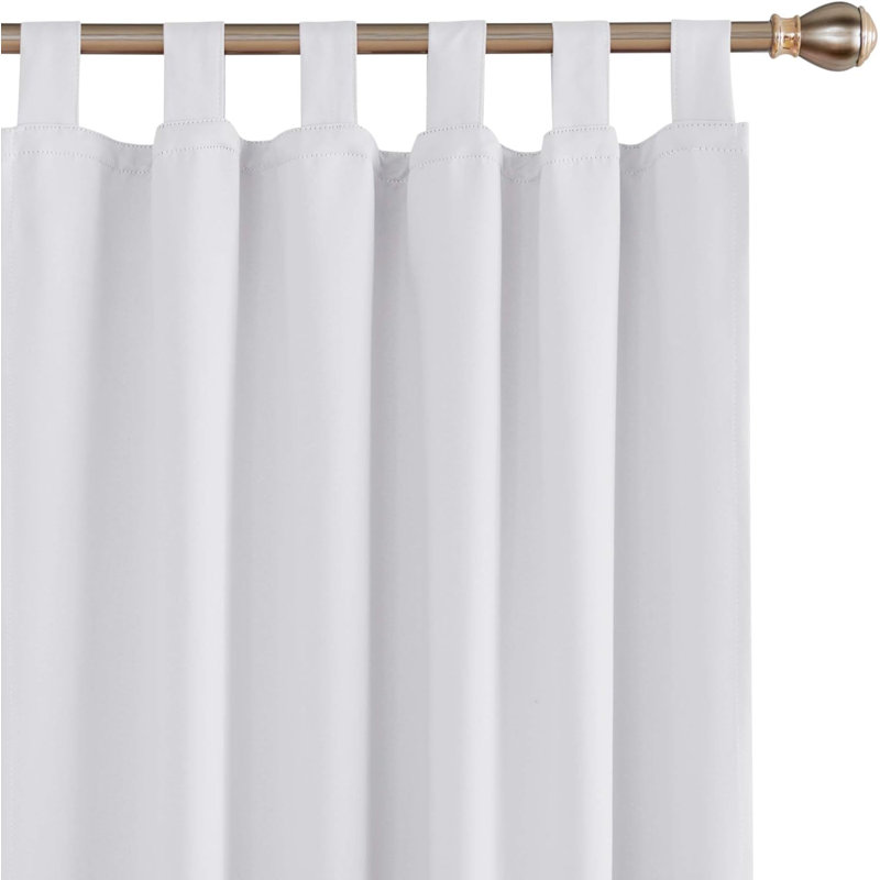 Blackout Curtain Pair, Off-white, 140cm wide x 46cm high