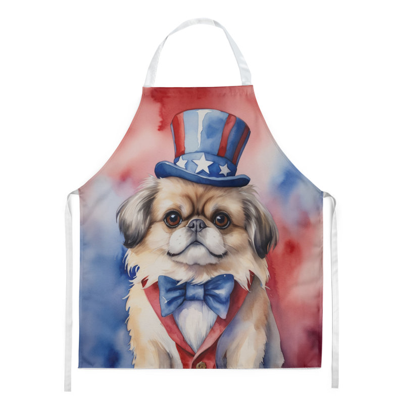 Patriotic American Apron, Pekingese