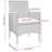 Drashti Square 4 - Person 31.5" Long Dining Set with Cushions-166600629-166600625-166600627