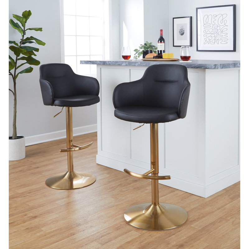 Tabouret de bar réglable avec pivot