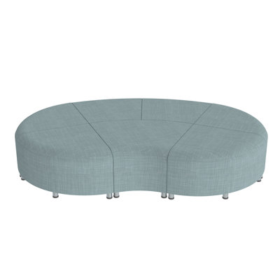 Pro Series Connect Curved Wavelet Backless Seating, 7-Piece Set
